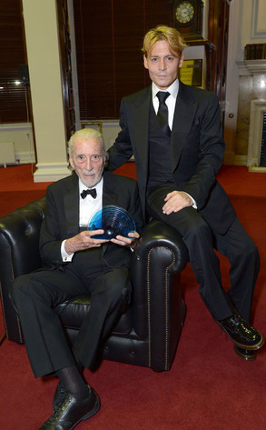 Sir Christopher Lee, Johnny Depp Sir Christopher Lee, Johnny Depp